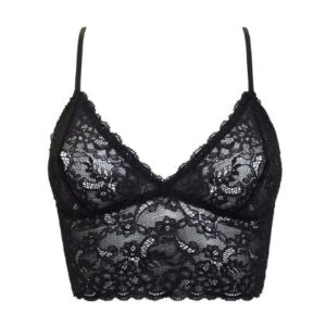 New Moon Longline Bralette Black