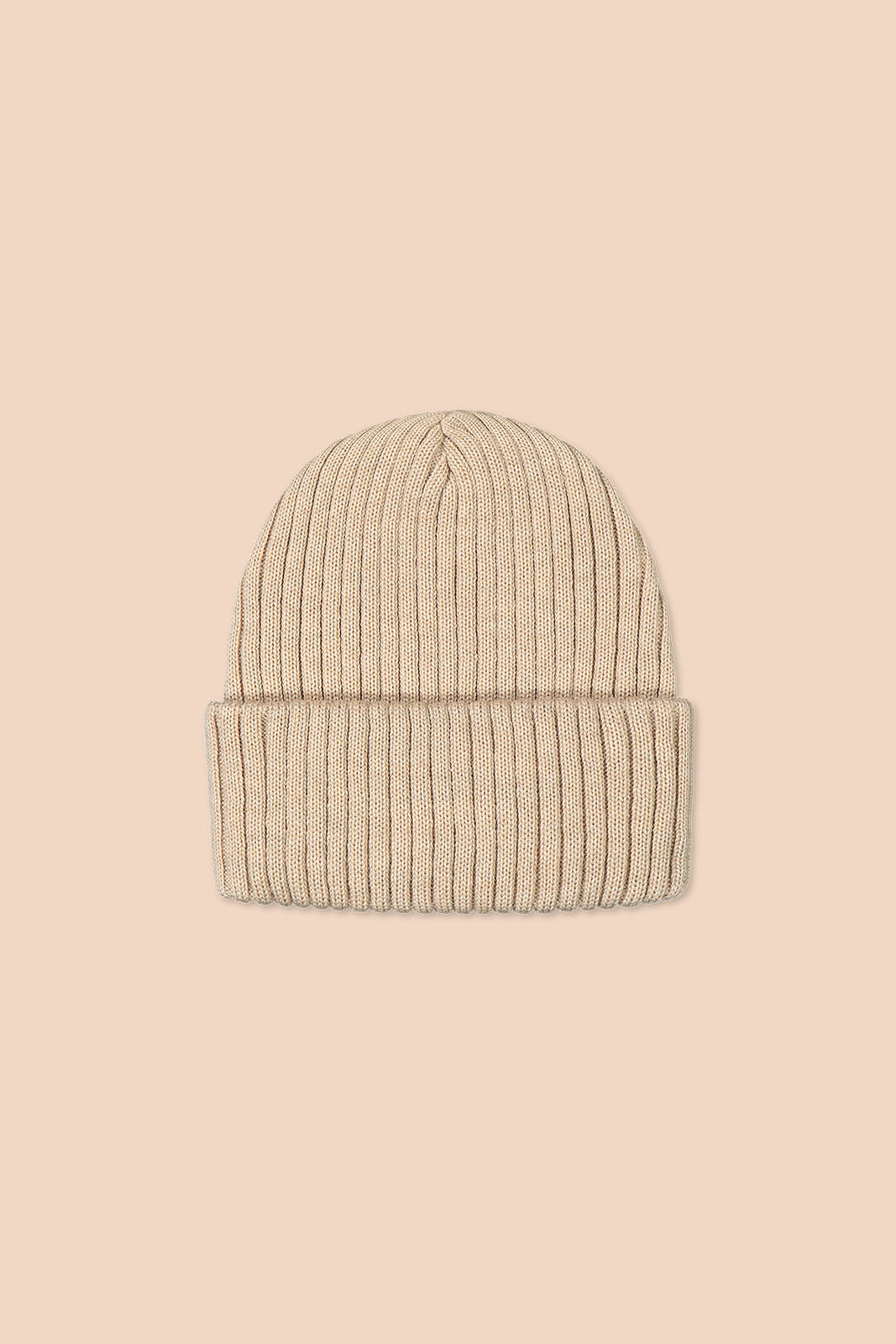 Rib Beanie Light Sand
