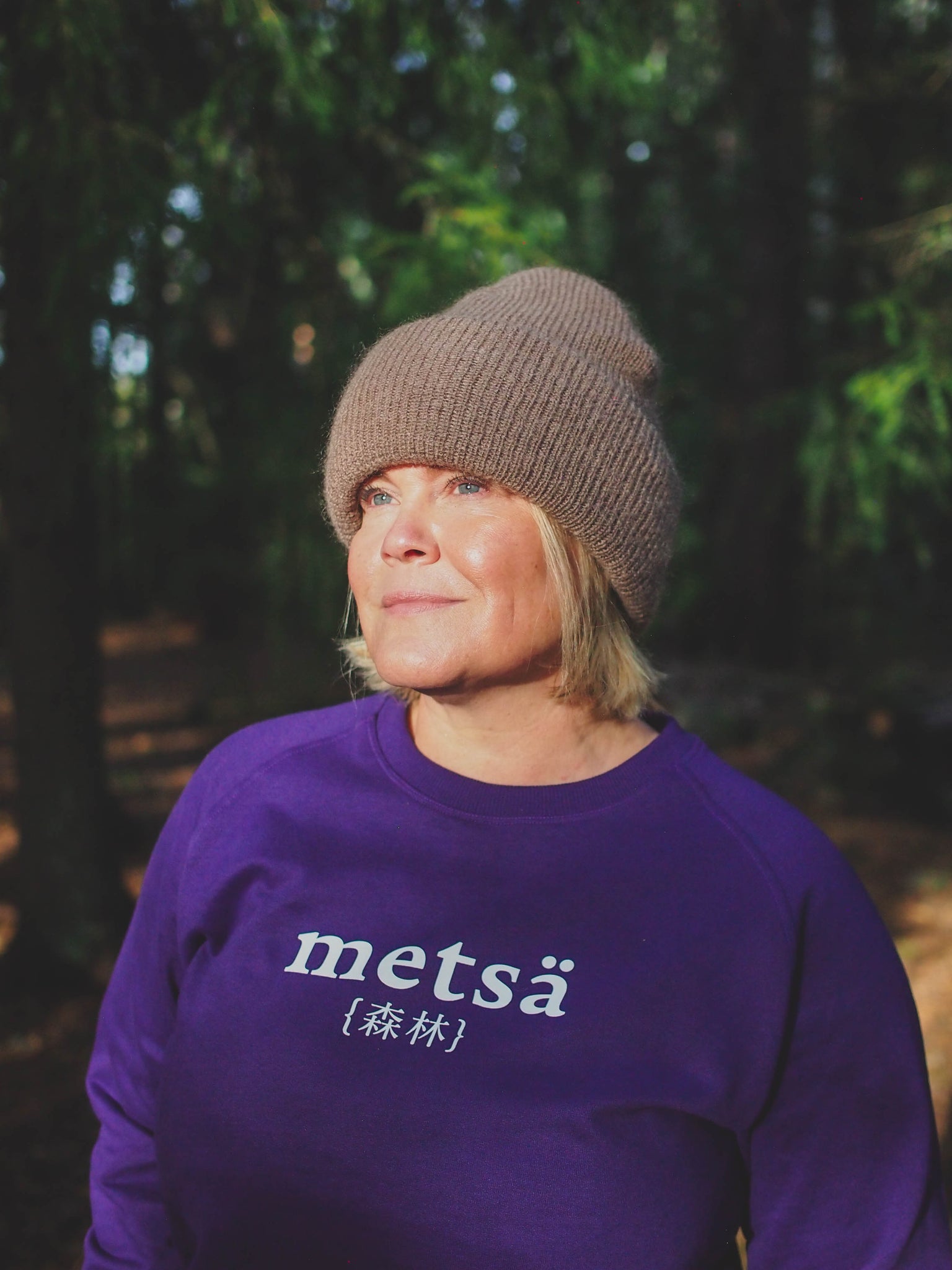 Metsä Unisex Collegepaita Lila
