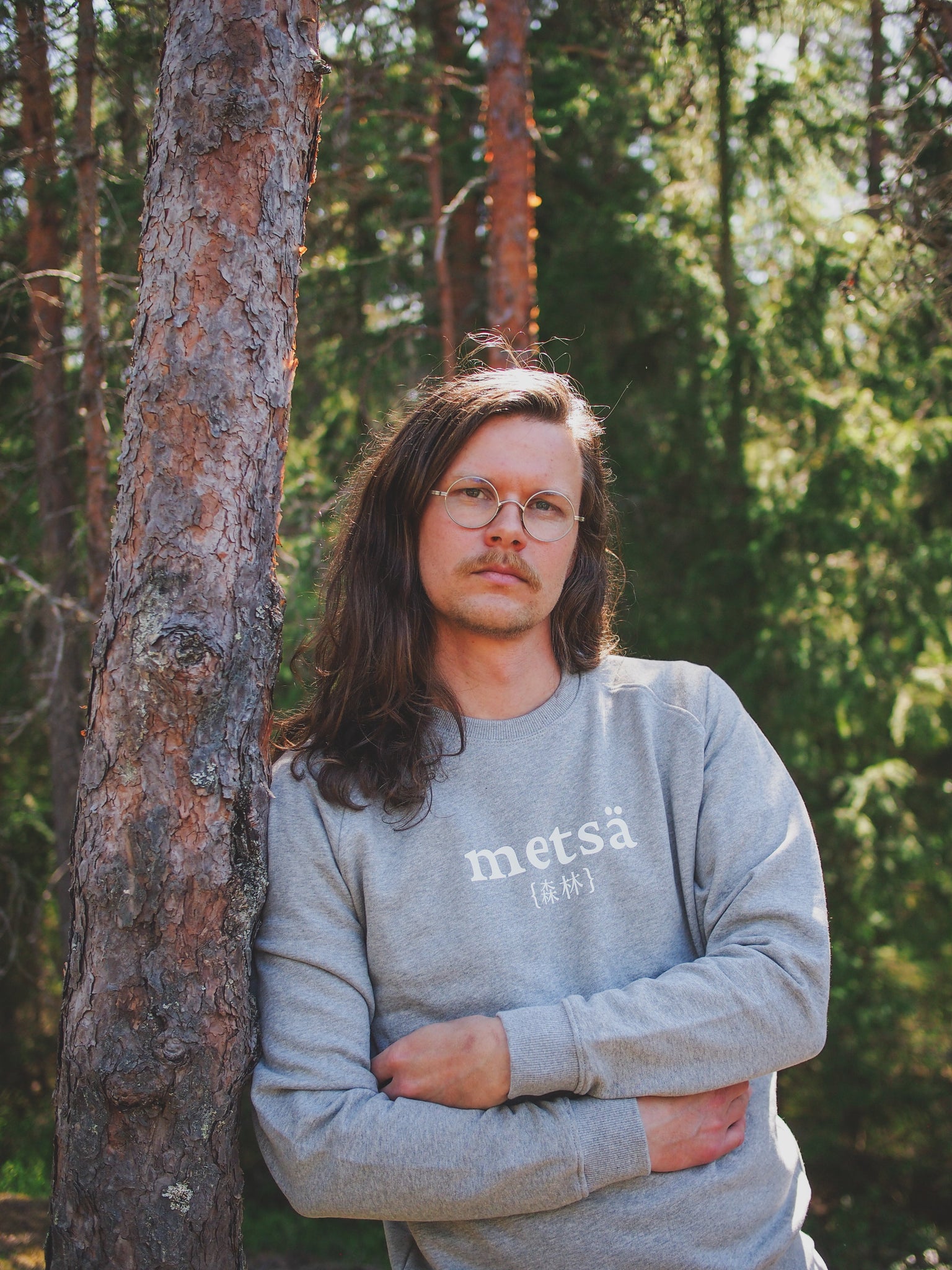 Metsä Unisex Collegepaita Harmaa