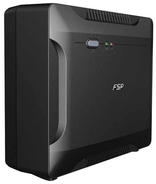 FSP NANO-UPS, 800VA, 480W, 2 pistoketta(2xCEE 7/4), musta