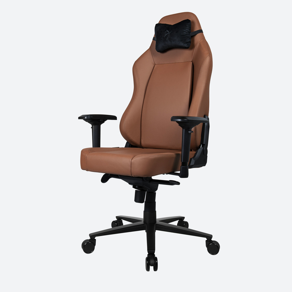 Arozzi Primo Full Premium Leather -pelituoli, ruskea