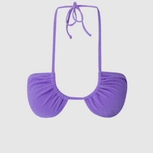 Strappy Bandeau Bikini Top Electric Lilac