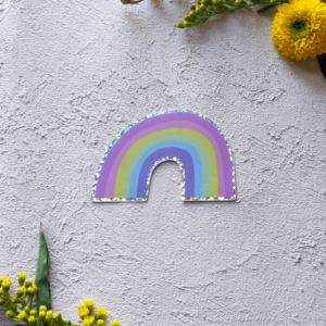 Pikku paperi Pastel Rainbow tarra