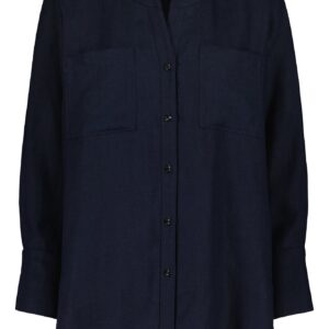 Nauvo Linen Shirt Blue