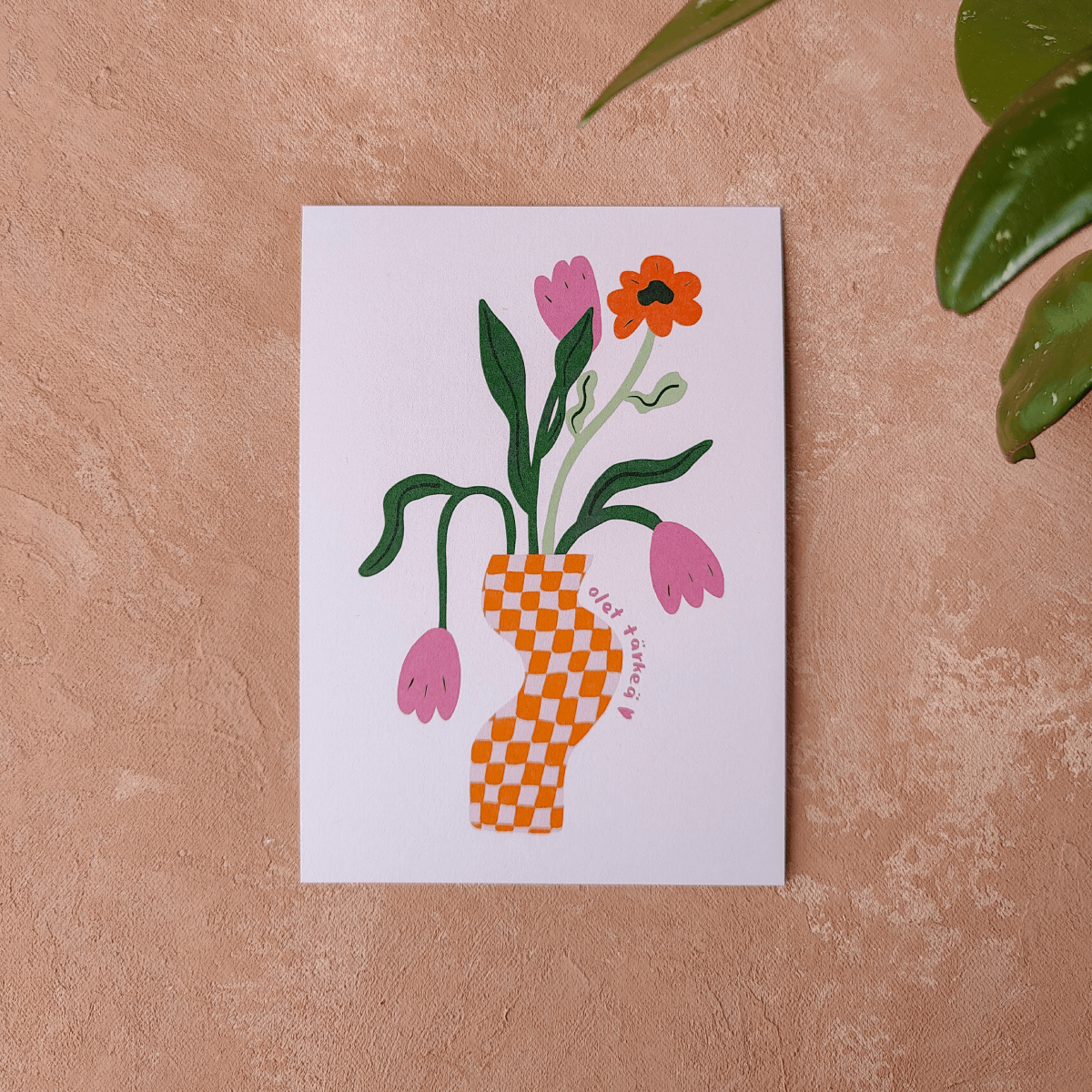 Pikku paperi Olet tärkeä postikortti