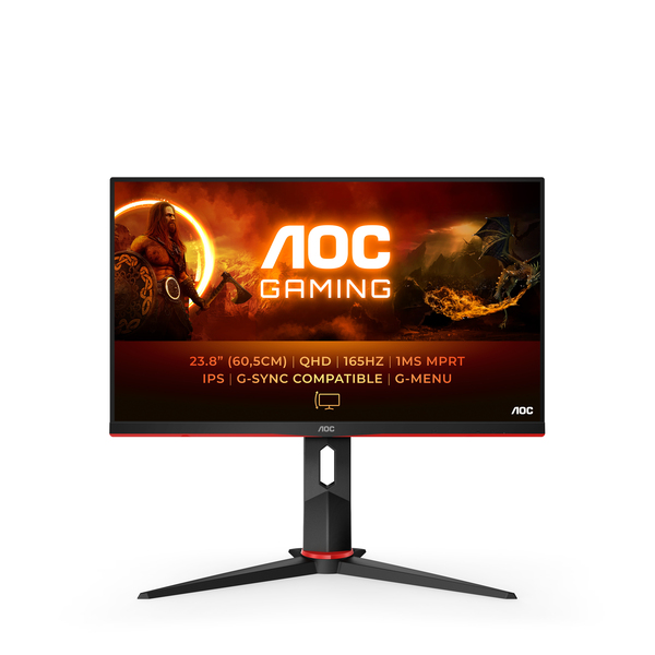 AOC 24" G2 Q24G2A/BK QHD, IPS -pelinäyttö