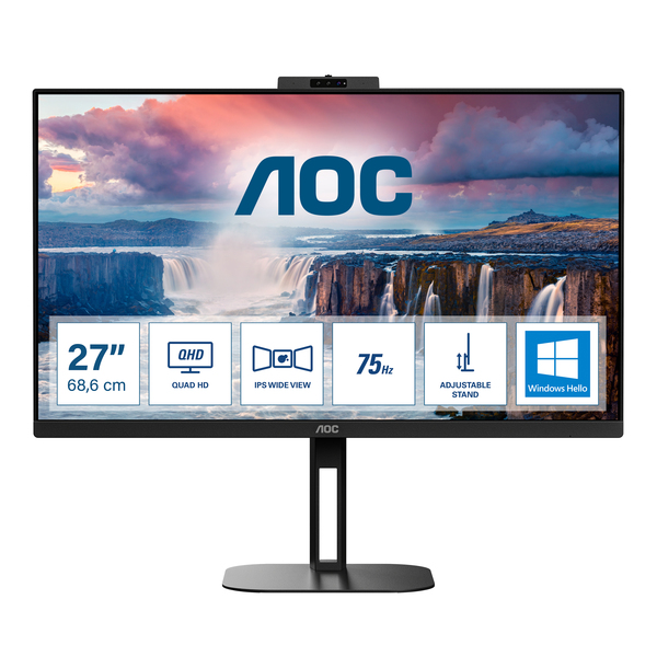 AOC 27" V5 Q27V5CW QHD, USB-C, IPS -näyttö