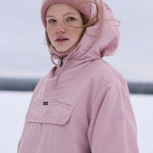 Klassinen Anorakki Misty Rose