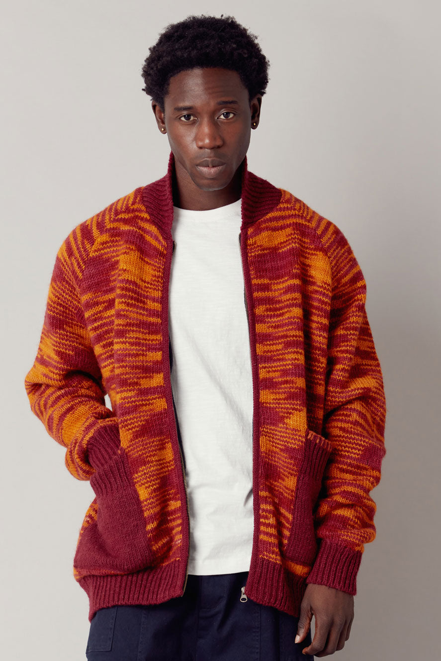 Ronin Fleece Neuletakki Red