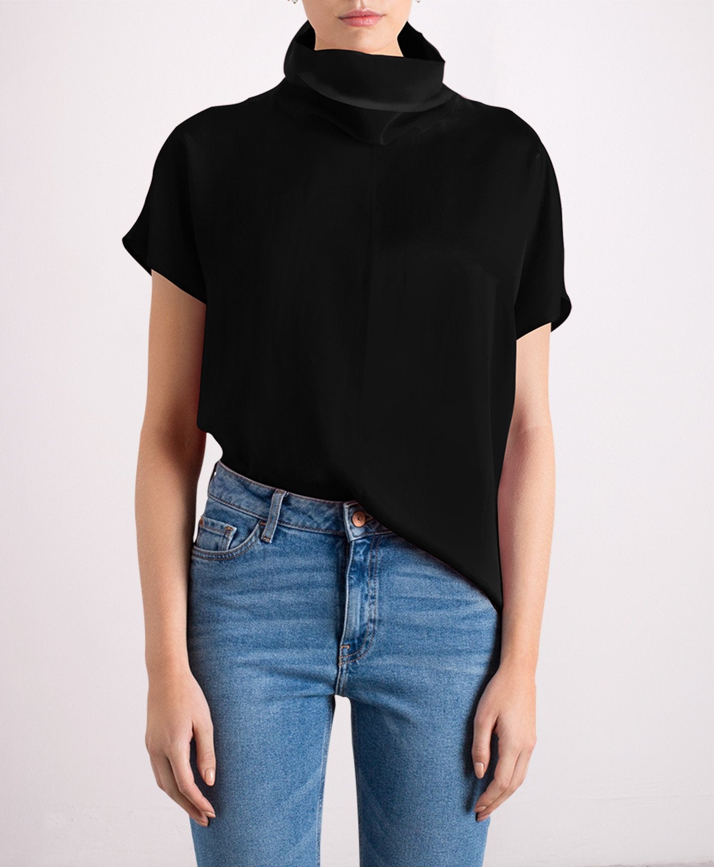 Revolution Silk Top Black