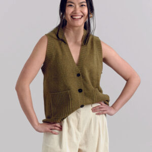 Satoshi Wool Vest Green