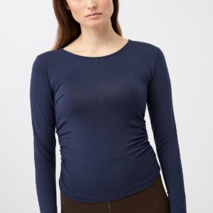Side Ruffled Longsleeve Night Sky
