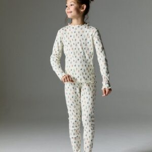 Singapore Kids' Leggings Mini Blossom Vanilla Cream White