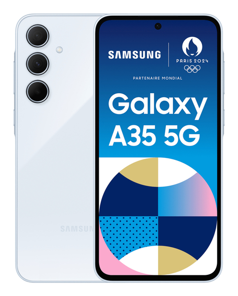 Samsung Galaxy A35 5G 256 Gt/8 Gt -Android-puhelin, Sininen