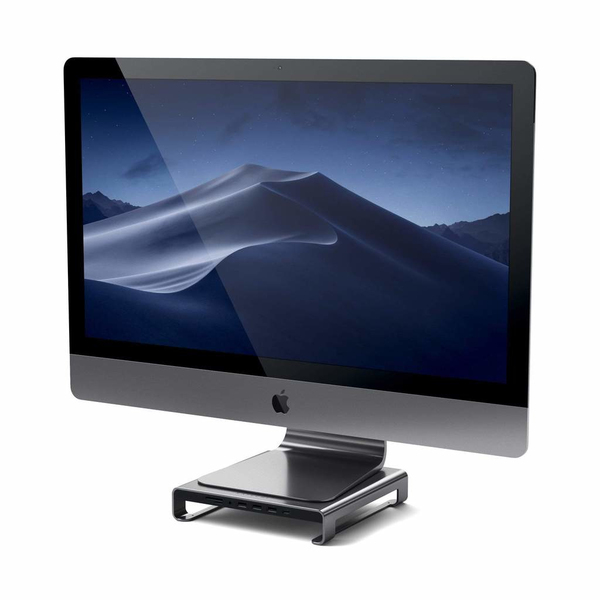 Satechi USB-C Aluminum Monitor Stand Hub for iMac, space grey