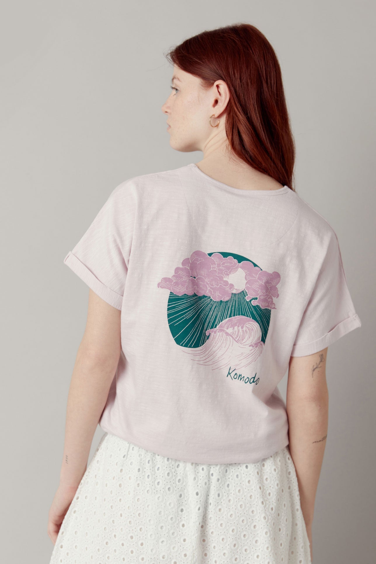 Surf Tee Organic Cotton Pink Lavender