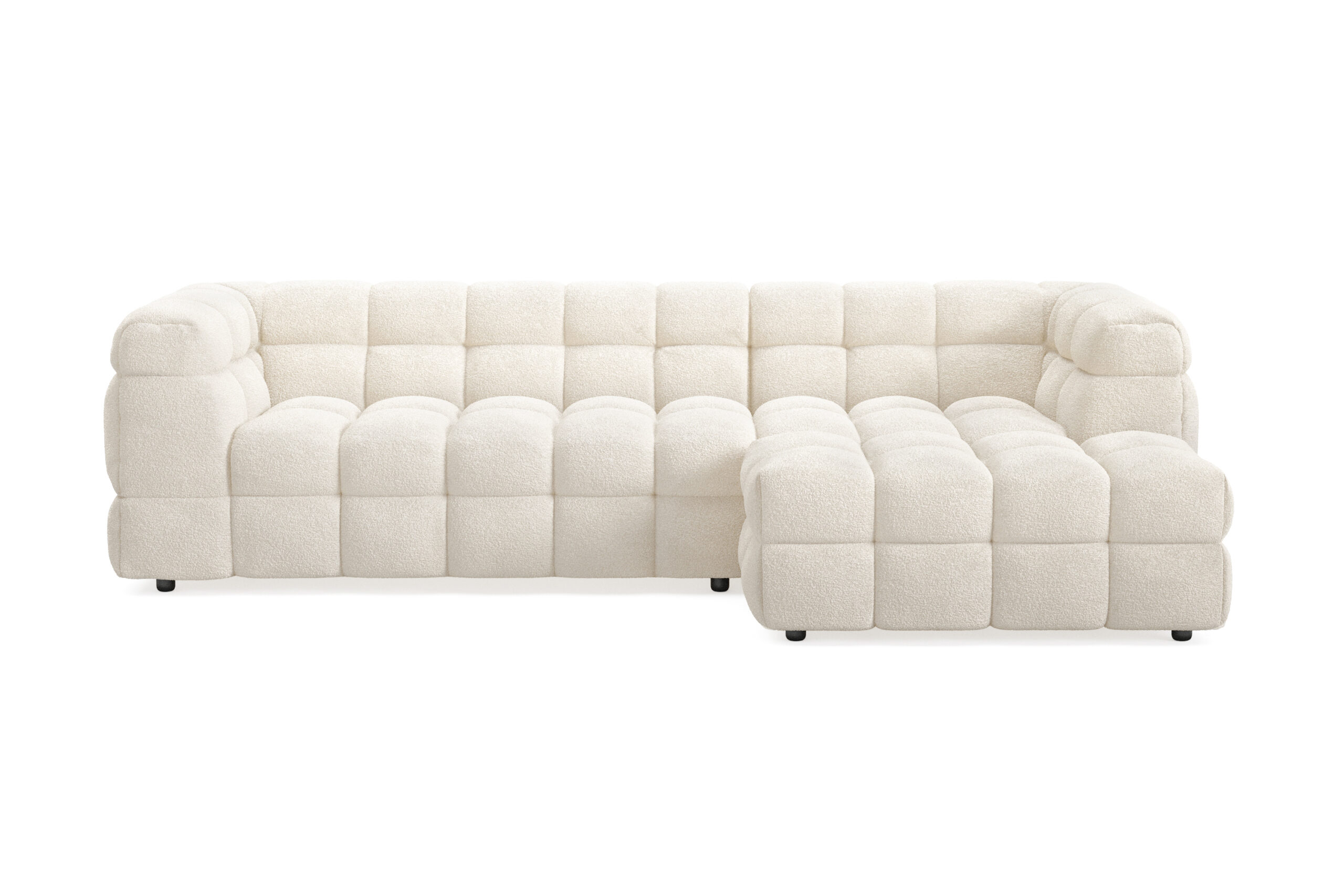 3-istuttava Sohva Elise divaanilla Oikea - Beige Teddy