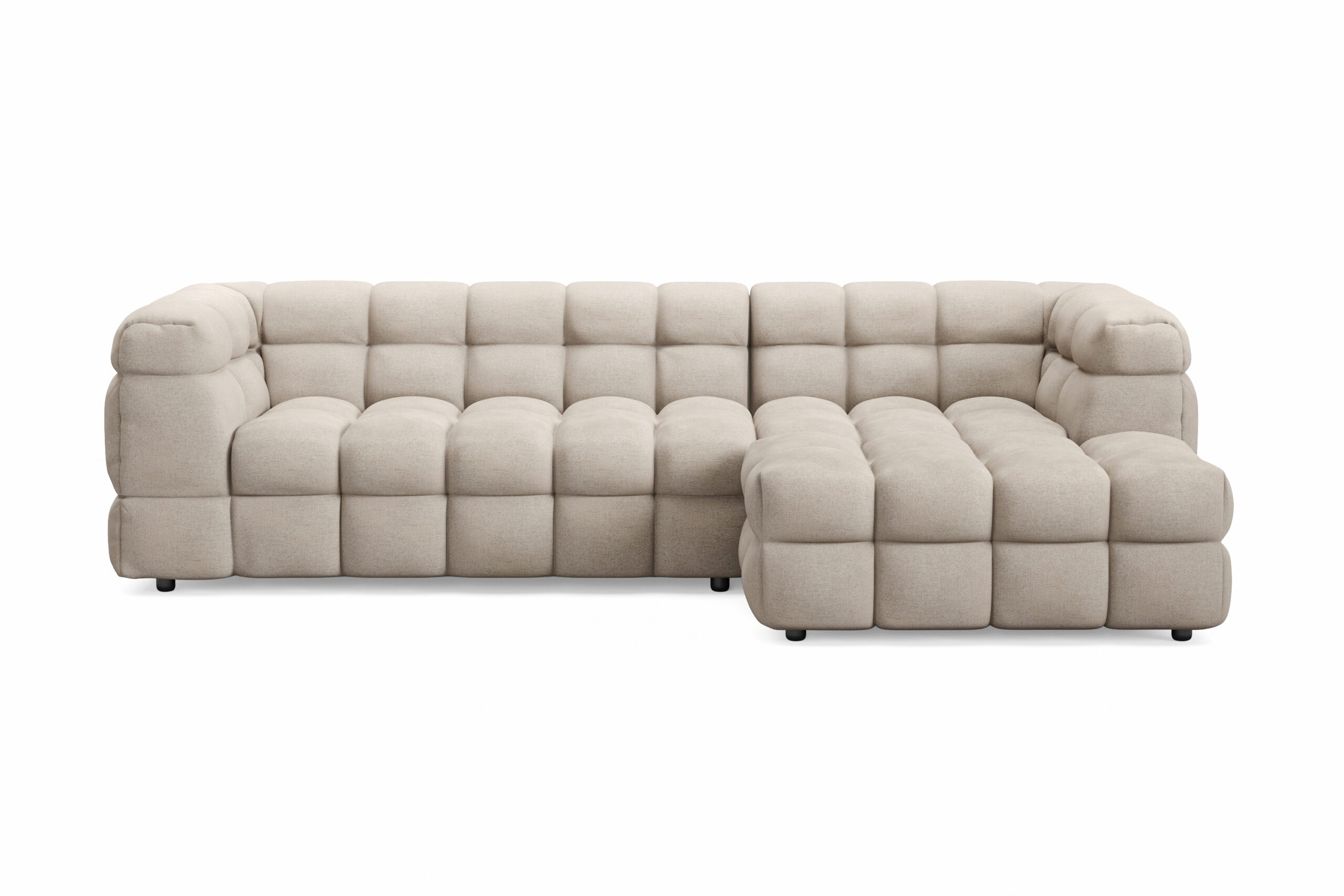 3-istuttava Sohva Elise divaanilla Oikea - Beige
