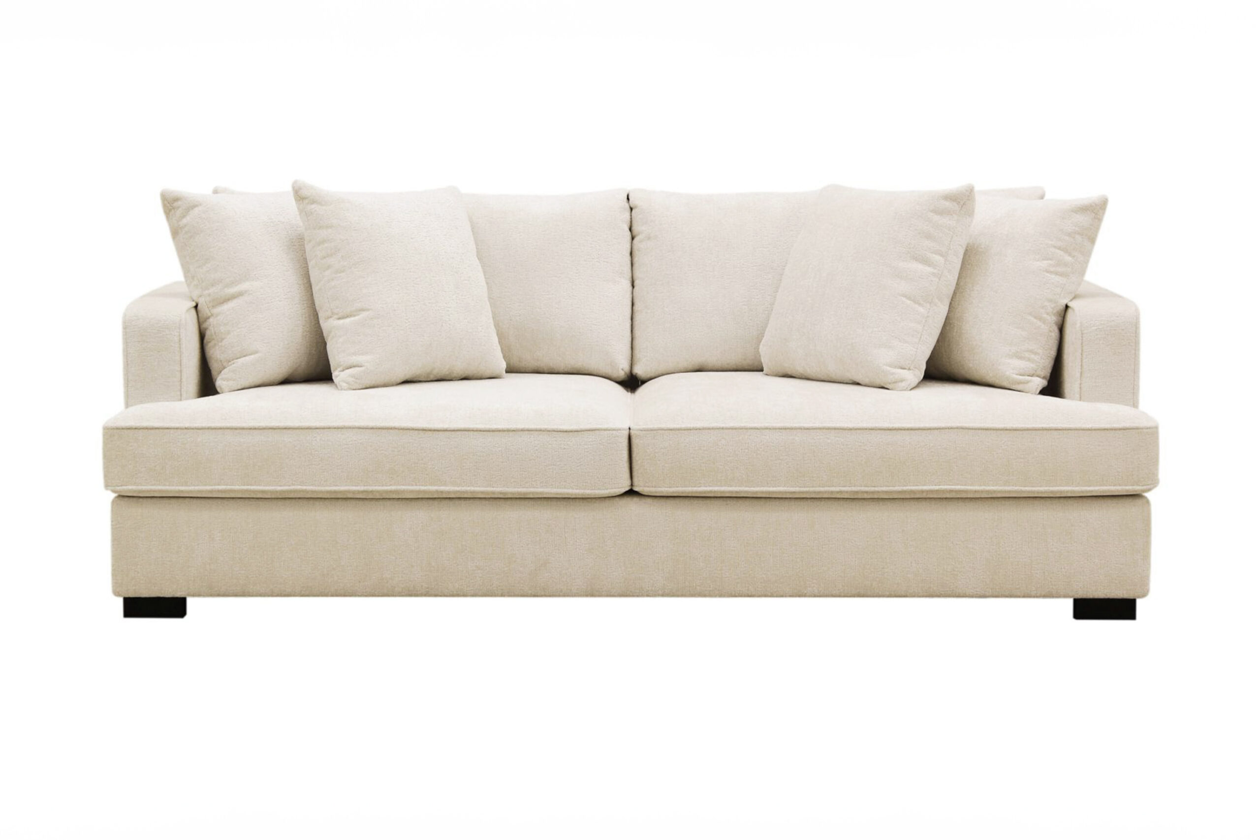 Rossita Syvyys 3-istuttava Samettisohva - Vaalea beige
