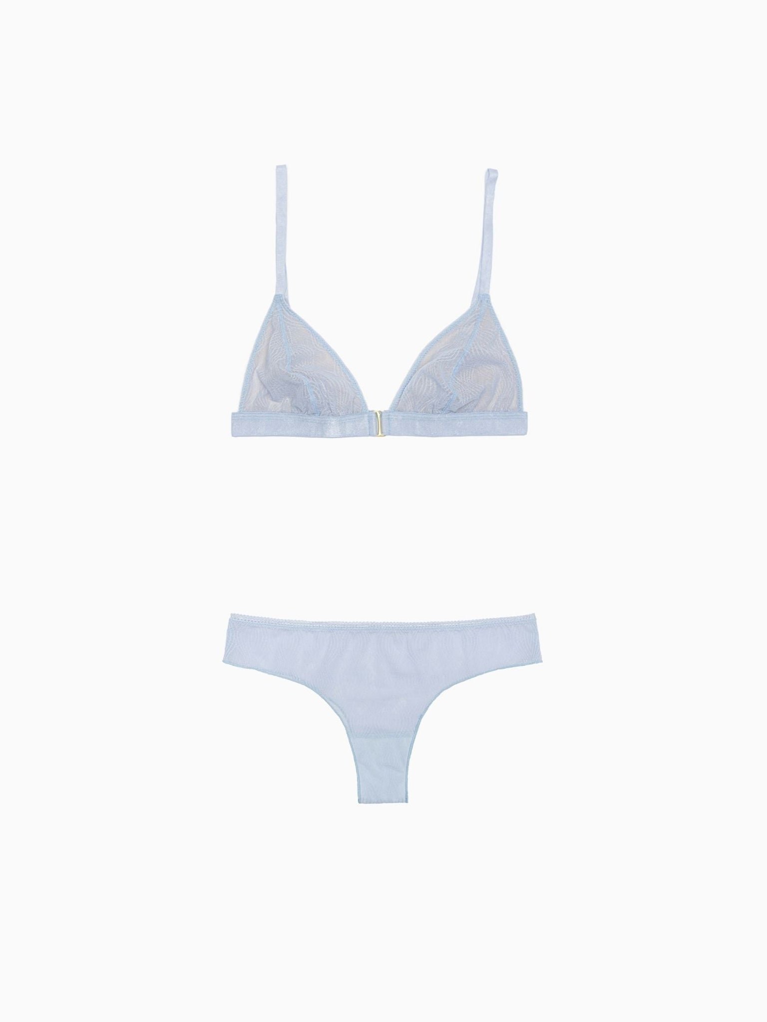 The Esme Bra & Panty Mist Blue