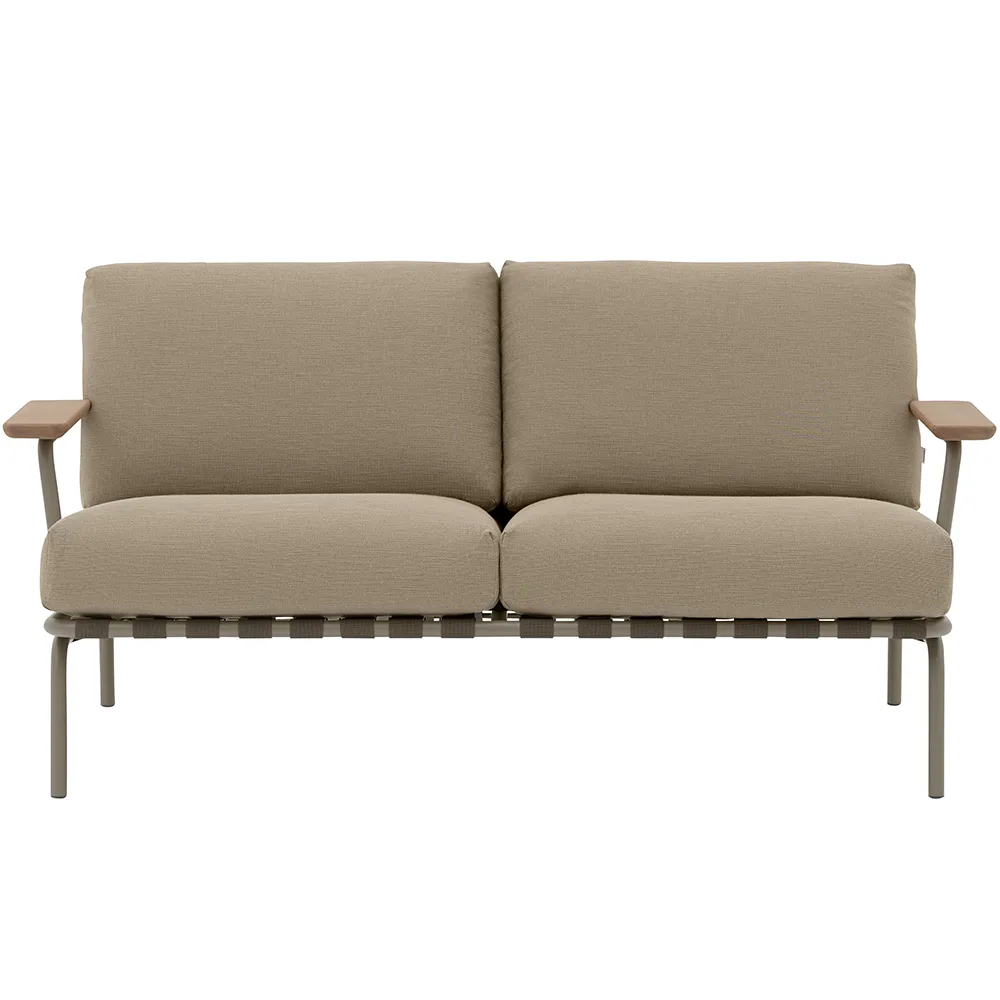 Muuto, Settle 2-istuttava sohva Ribbed Weave 5/Taupe