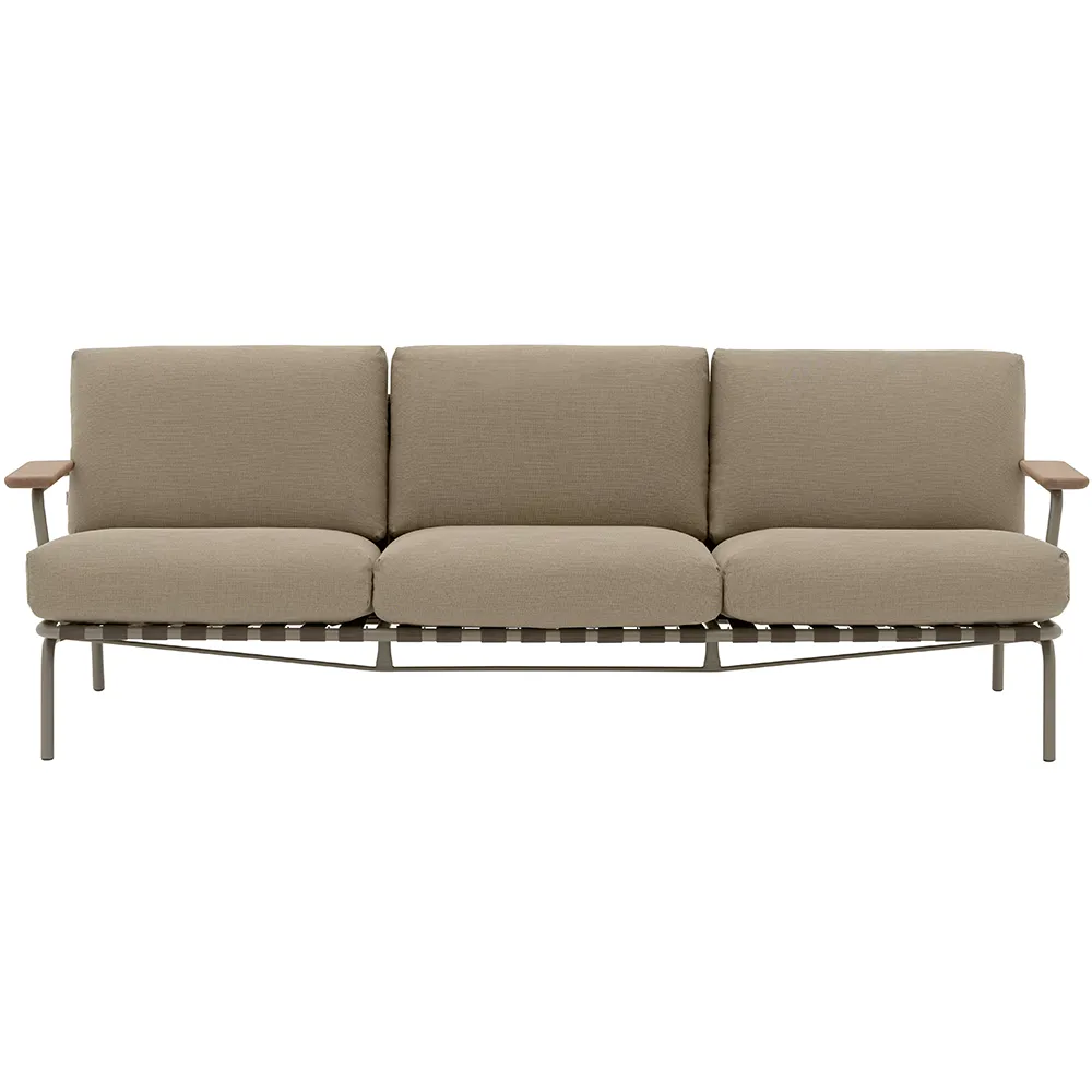 Muuto, Settle 3-istuttava sohva Ribbed Weave 5/Taupe