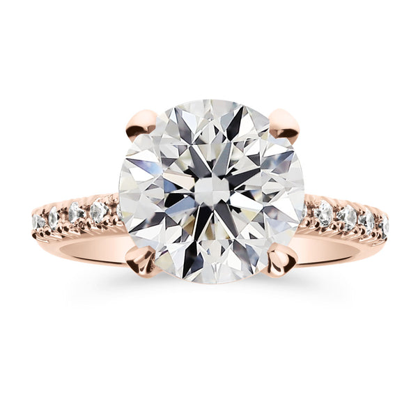 Silván Charlotte timanttisormus 3,22ct, rosekultaa, vihkisormukset