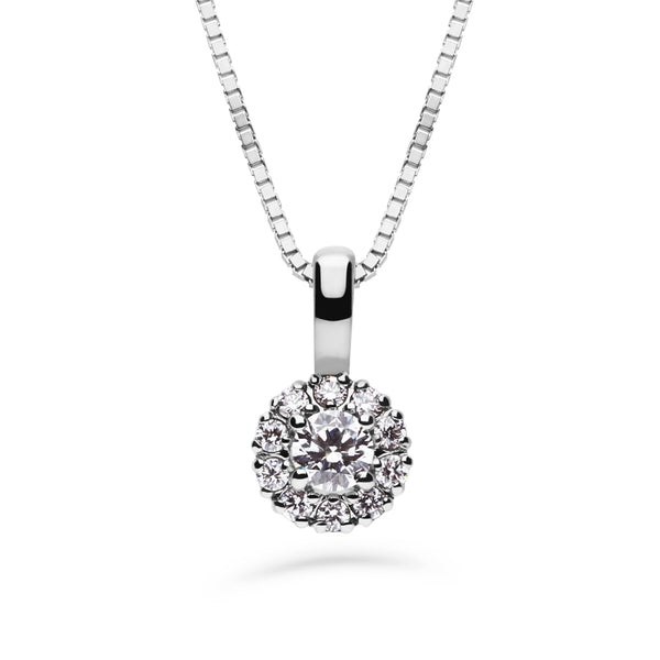 Silván Lauriel timanttiriipus 0,23ct, valkokultaa, timanttikorut