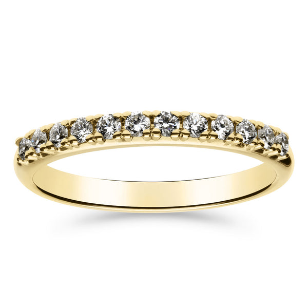 Silván Rosalie timanttisormus 0,24ct, keltakultaa, vihkisormukset