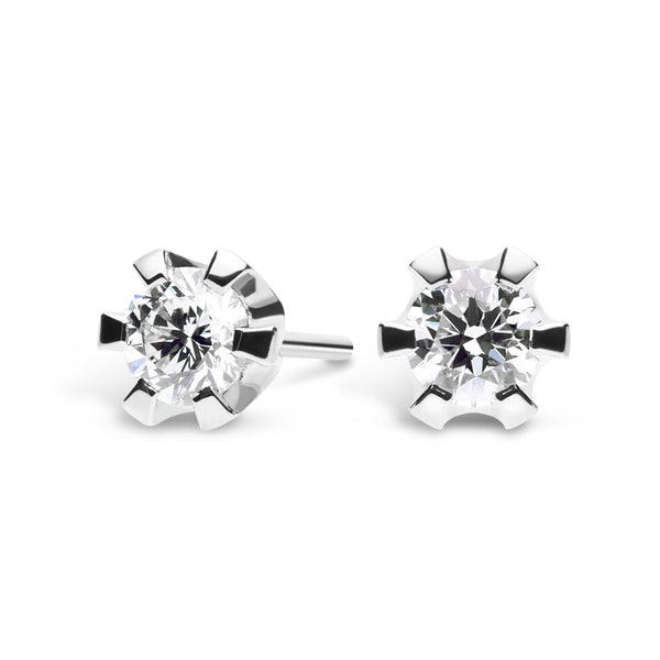 Silván Solitaire timanttikorvakorut 0,30ct, valkokultaa, timanttikorut