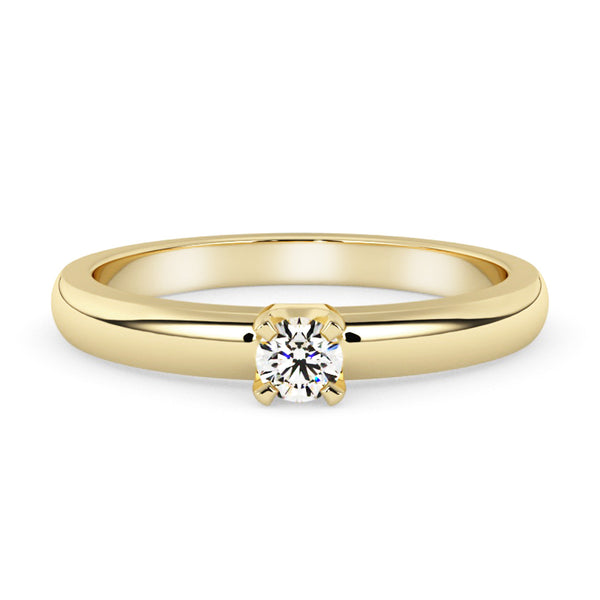 Silván Marie timanttisormus 0,05ct, keltakultaa, vihkisormukset