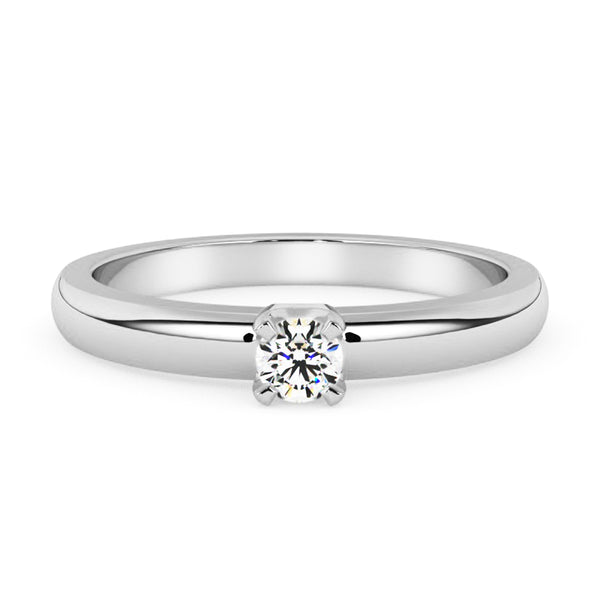 Silván Marie timanttisormus 0,05ct, valkokultaa, vihkisormukset