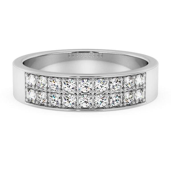 Silván Henrietta timanttisormus 0,36ct, valkokultaa, vihkisormukset