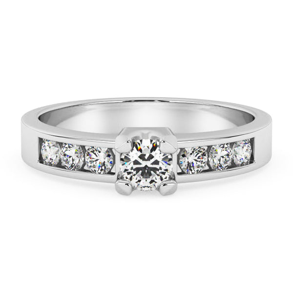 Silván Ariel timanttisormus 0,33ct, valkokultaa, vihkisormukset