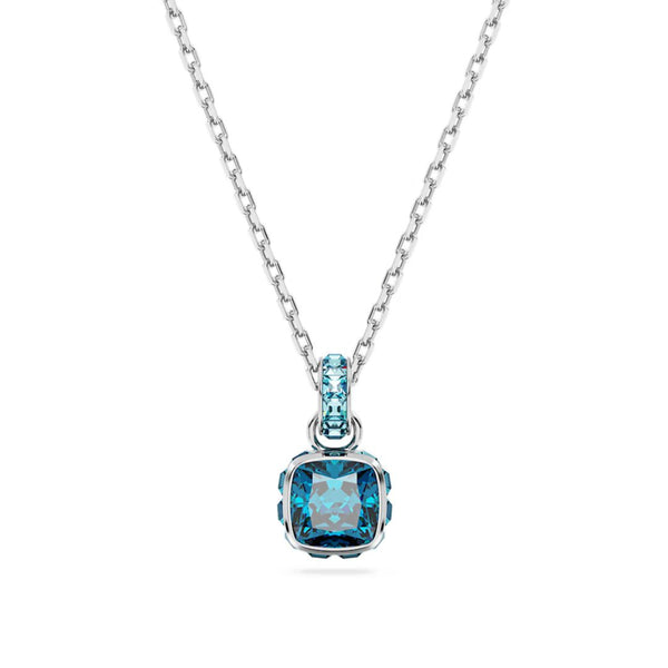 Swarovski Birthstone December riipus, vaalea metalli ja siniset kristallit 5651707