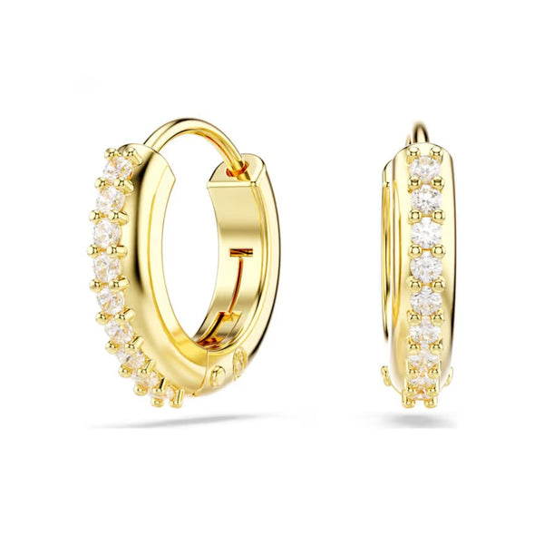 Swarovski Matrix rengaskorvakorut, keltakullanväri ja kirkkaat kristallit 5697228