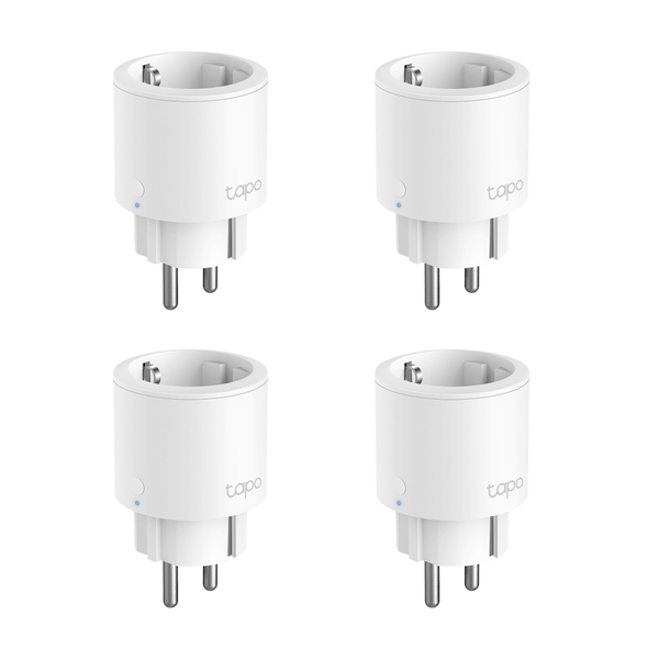 TP-Link Tapo P115 Mini, Wi-Fi -älypistorasia energianmittauksella, 4-pack