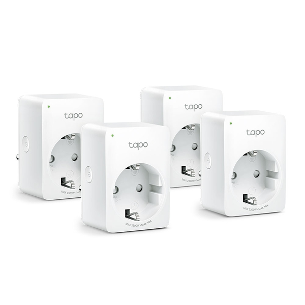 TP-Link Tapo P100 Mini Smart Wi-Fi Socket -älypistorasia, 4-pack