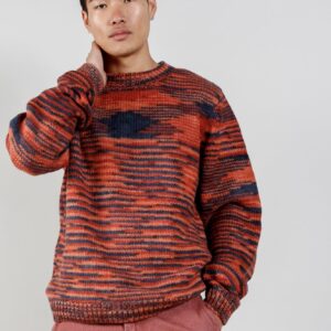Temura Handknit Wool Jumper Terracotta