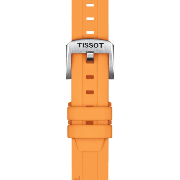 Tissot ranneke, 18 mm, oranssi silikoni, T852047452