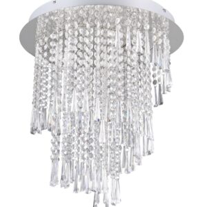 Trio Pomp LED kattovalaisin Ø45 cm kromi/kirkas