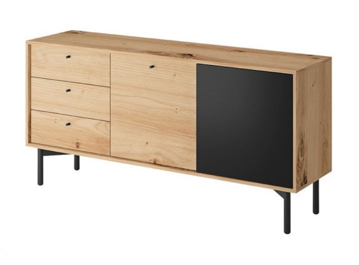 Tuuli senkki 151x41 cm tammi/musta