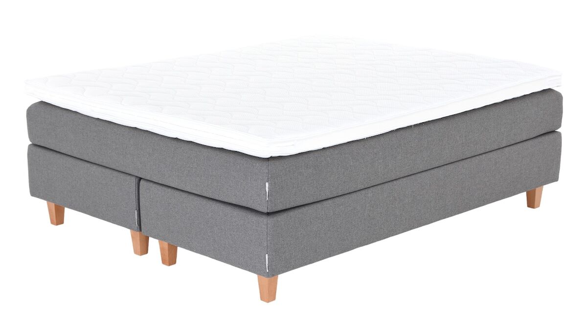 Unia Ergo jenkkisänkypaketti 160 cm harmaa, Unia Muoto pp, jalat 14 cm