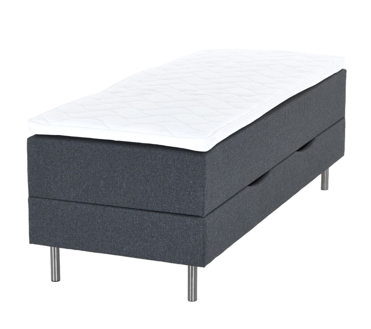 Unia säilytyslaatikkosänkypaketti 80x200 t.harmaa, Unia Pronssi pp, 10cm jalat