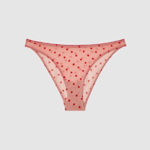 Mesh Bikini Alushousut Vaaleanpunainen / Punainen