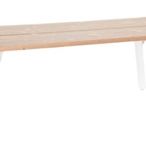 Lana lankkupöytä suoralla reunalla 200x90 cm antiikkipetsattu/valkoinen