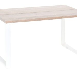 Manner tammi lankkupöytä 140x90 cm valkolakattu tammi/valkoinen
