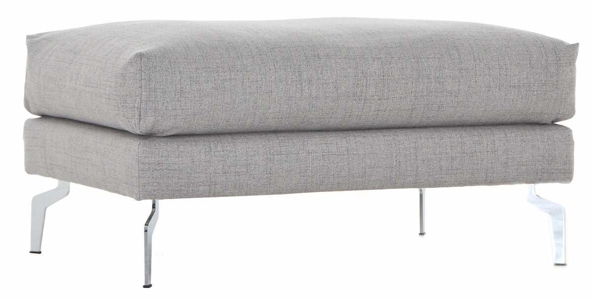 Plaza rahi 70x100 cm harmaa 14 Cablo kangas, 85 metallijalat