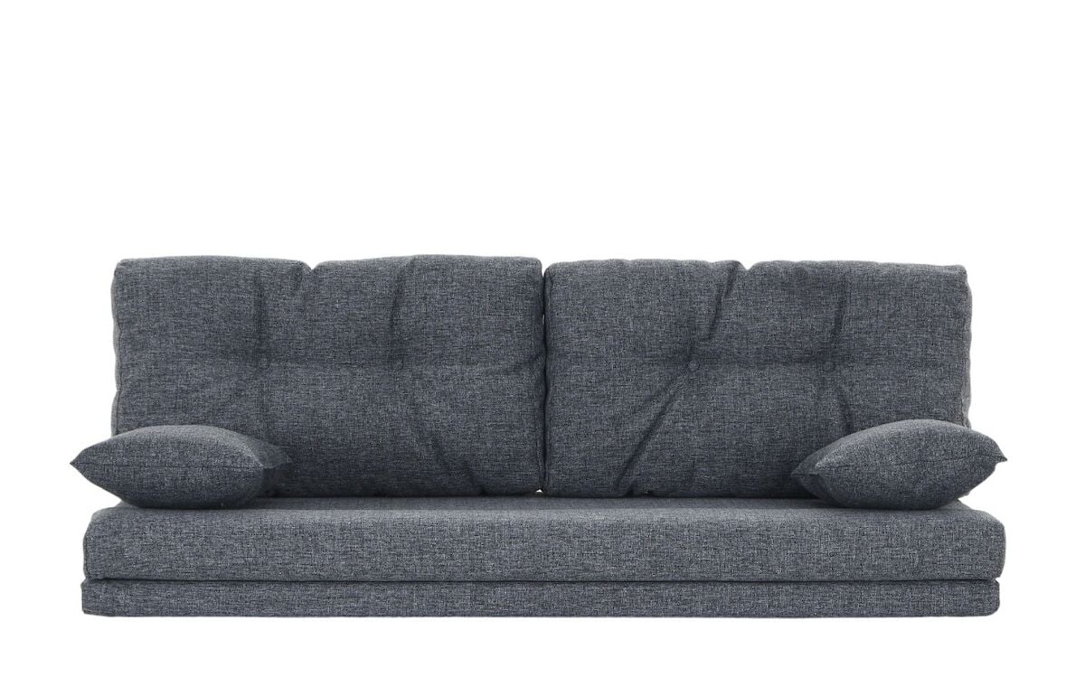 Tupla taittopatjasarja tyynyillä tummanharmaa Hygge 96